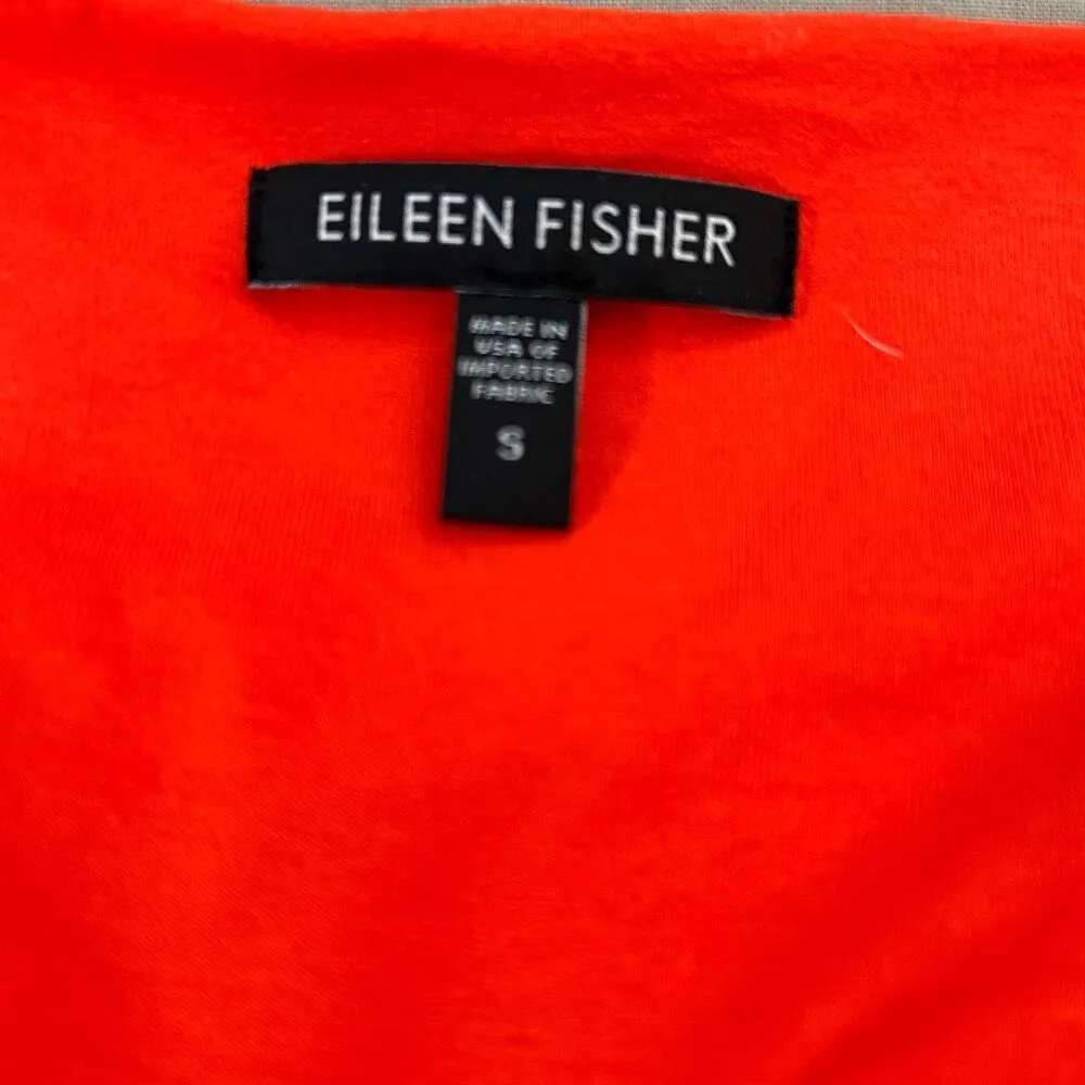 Eileen Fisher Cowl Neck Red sleeveless casual jersey summer Dress Size Small - Image 7