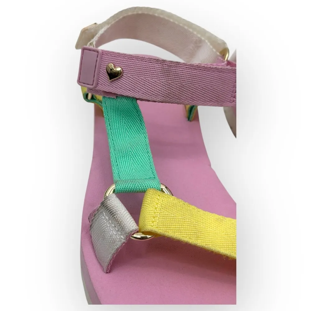 Stoney Clover Dayspring Multicolor Straps Pink Sole Open - Image 8