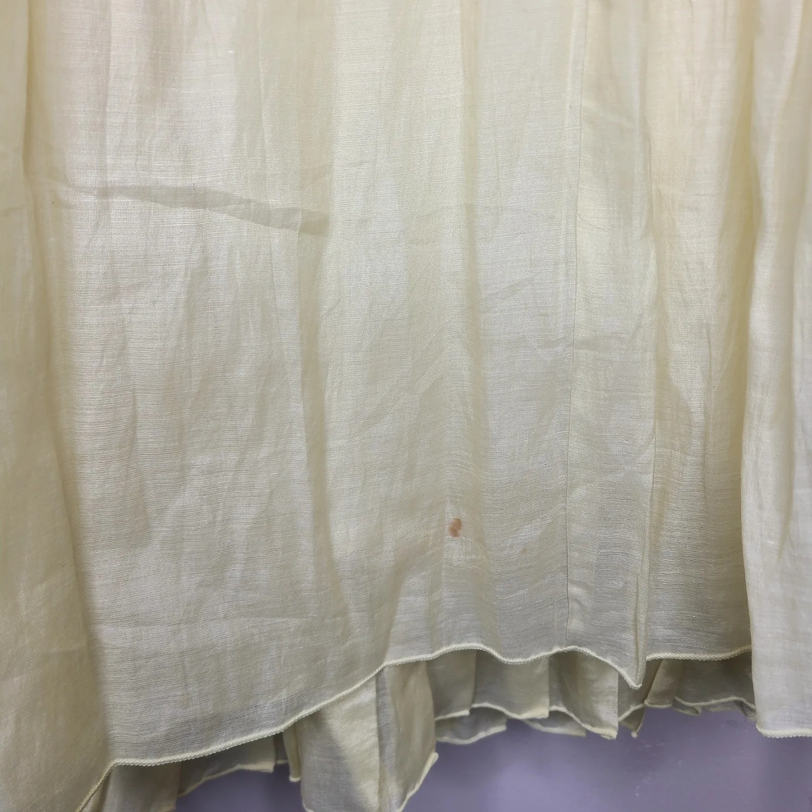 Coast Butter Yellow Cotton Silk Fit & Flare Strapless Dress 10 Applique Flowers - Image 6