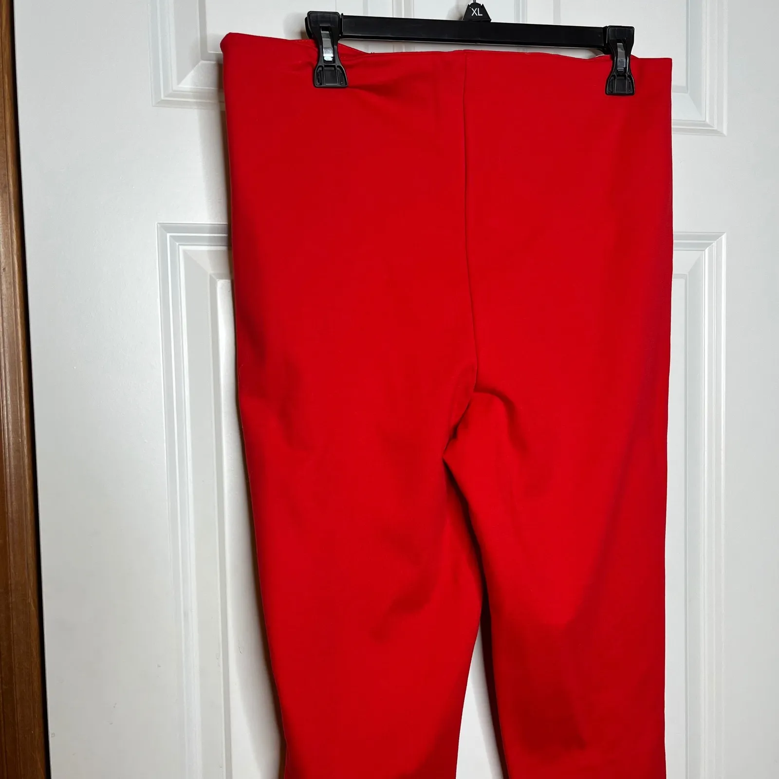 Fabletics NEW XL 24/7 Skinny Pant Red High Waisted Leggings Ankle Zip Pants - Image 9