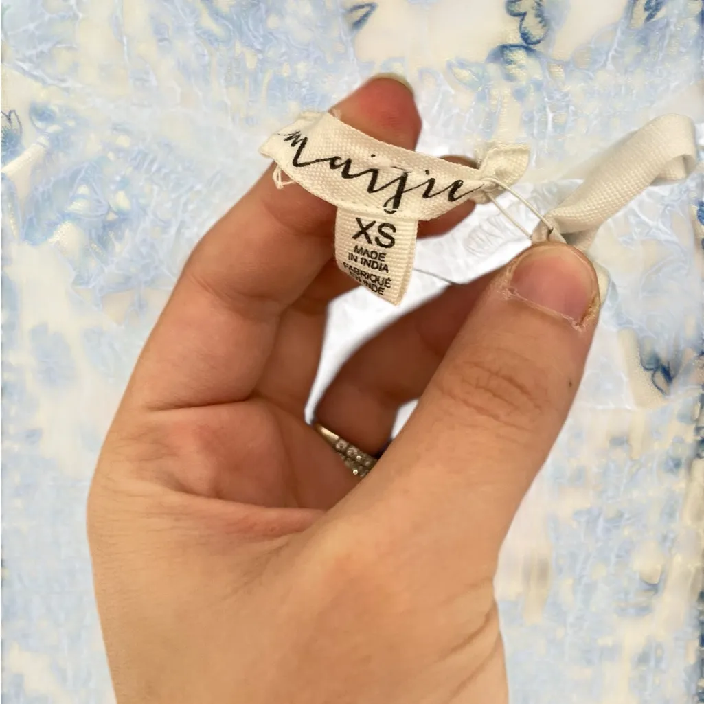 Maisie NWT Blue and White Floral Maxi Dress XS - Image 2