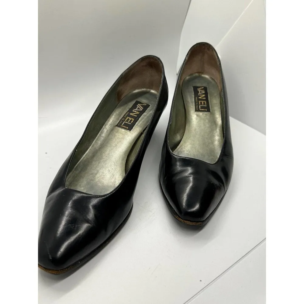 Van Eli Vintage Brown Block Heels Closed Toe Size 8M - Image 3