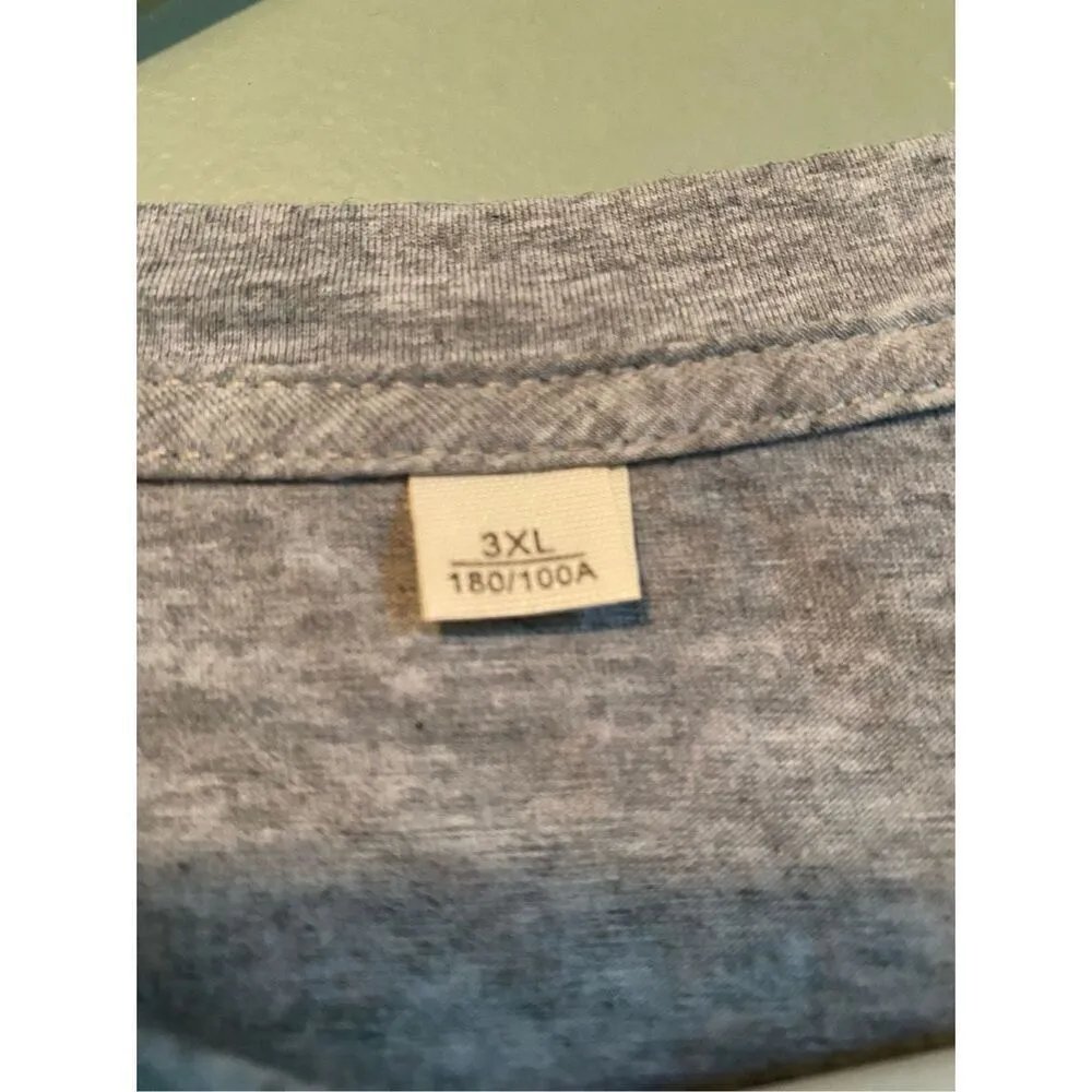 Boutique Gray Emotions Feelings Short Sleeve Scoop Neck T-shirt 3XL NWOT - Image 4