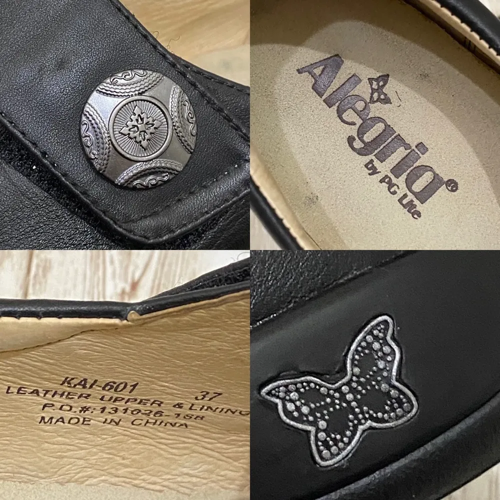 ALEGRIA “Kaitlyn” Black Leather Mary Jane Shoes Size 37 - Image 13