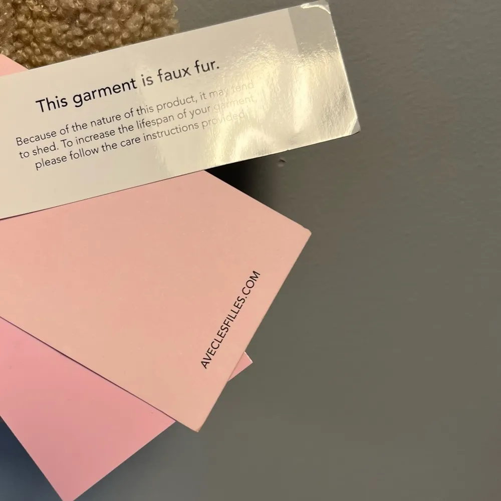 Avec Les Filles Coat Faux Fur Bomber Jacket in Bone (Cream) Sz L NWT Cozy Teddy - Image 12