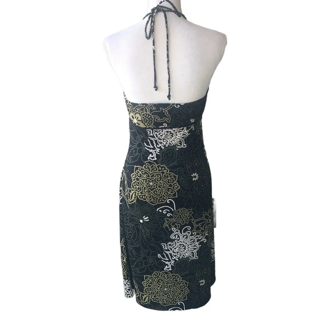 Y2K Mixit Floral Halter Polyester Dress P29 - Image 2