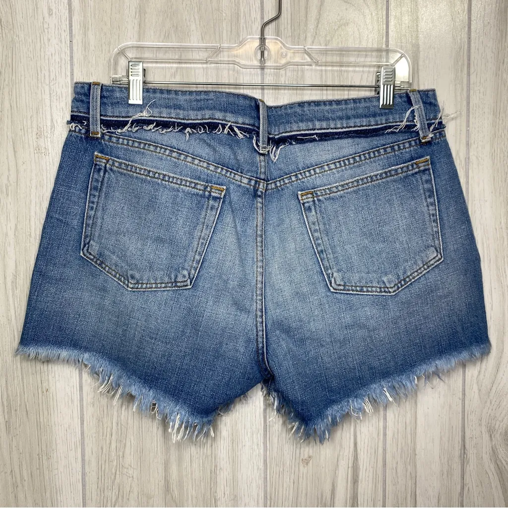 NEW Frame La Grand Garçon Short in Heath Lane Cutoff Frayed Raw Hem size 29 NWT - Image 4