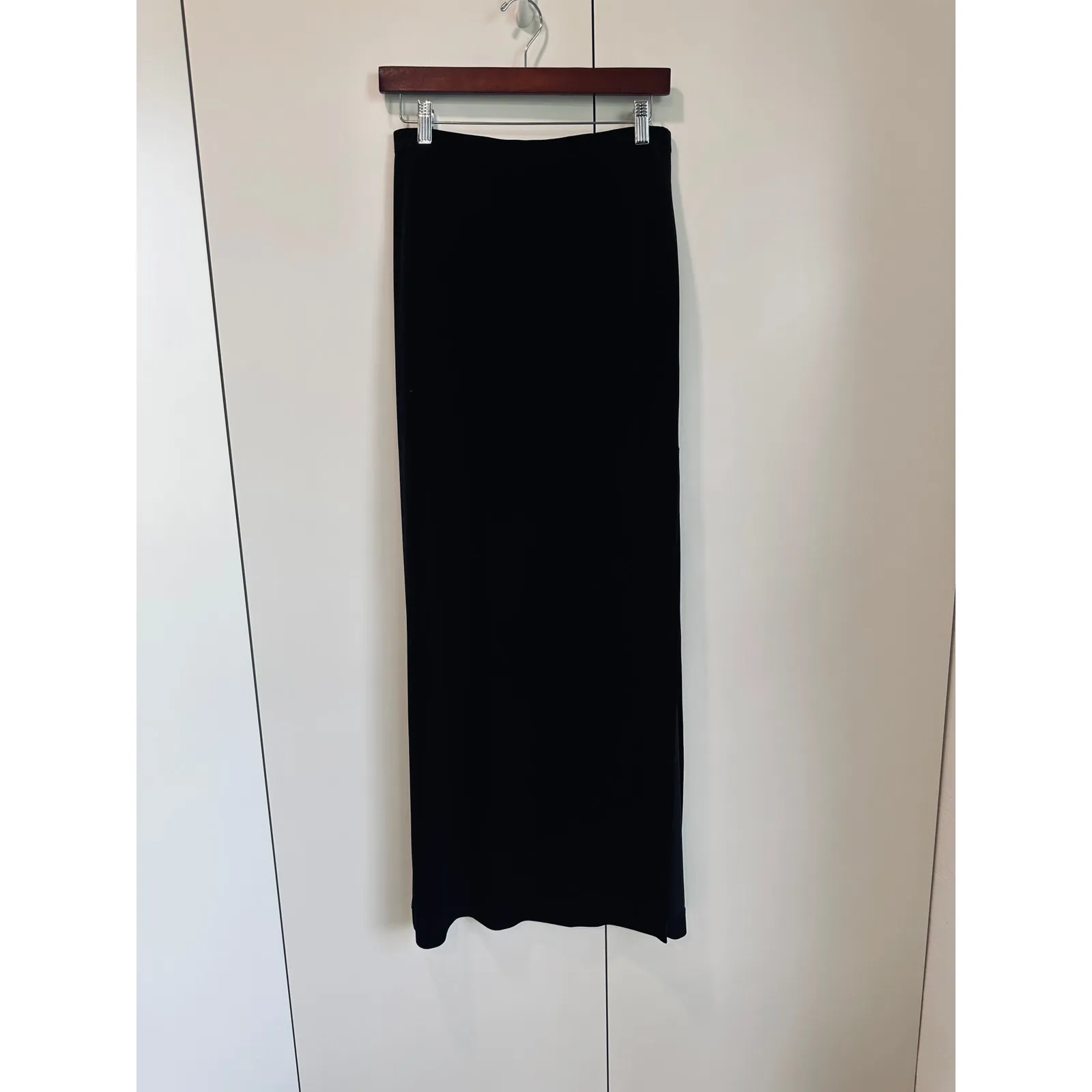 Vintage Tadashi Formal Black Velvet Maxi Skirt/Top Size S Gothic Vampy - Image 7