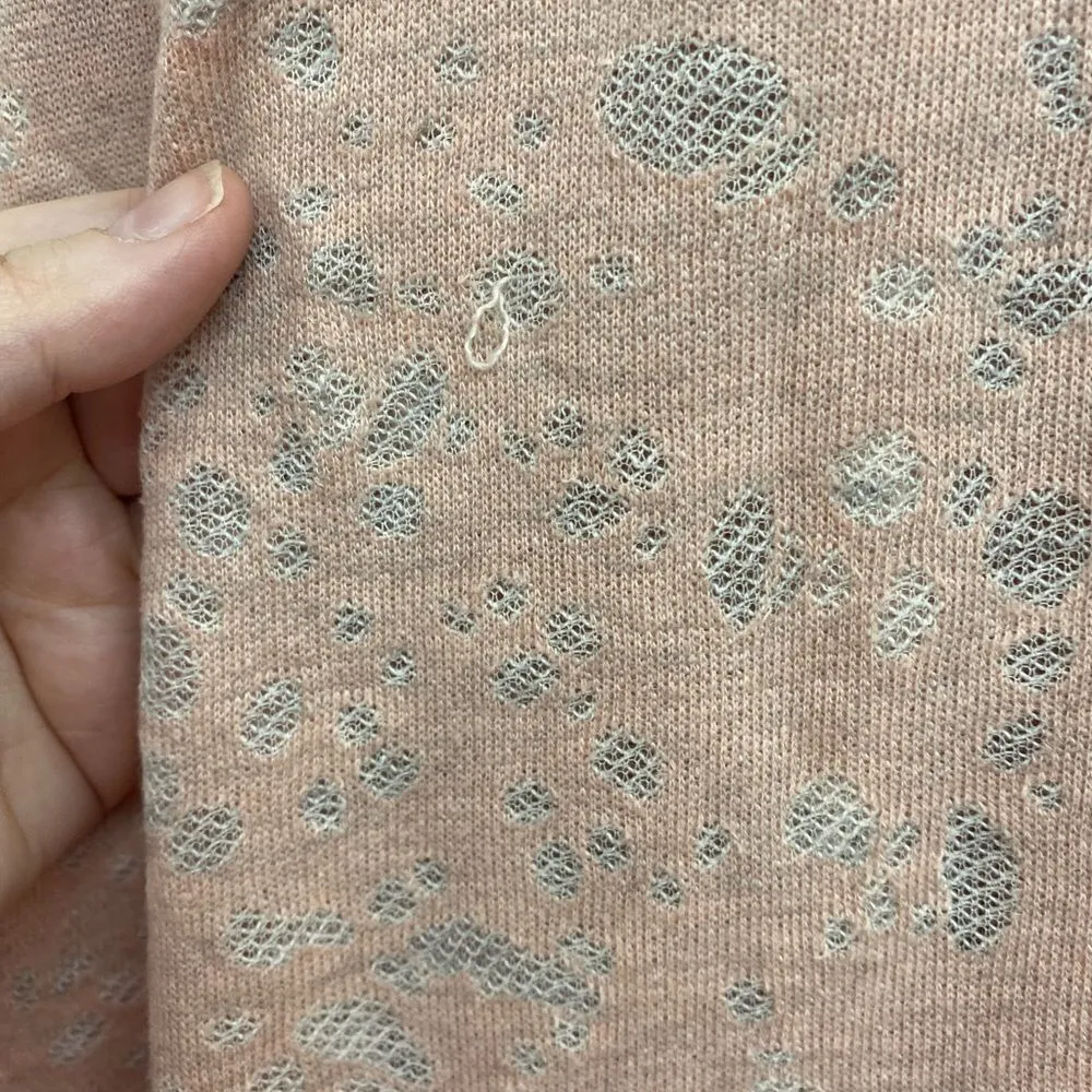 NWT Maronie x Revolve oversized lace up long sleeve pullover hoodie size M Pink Size M - Image 3