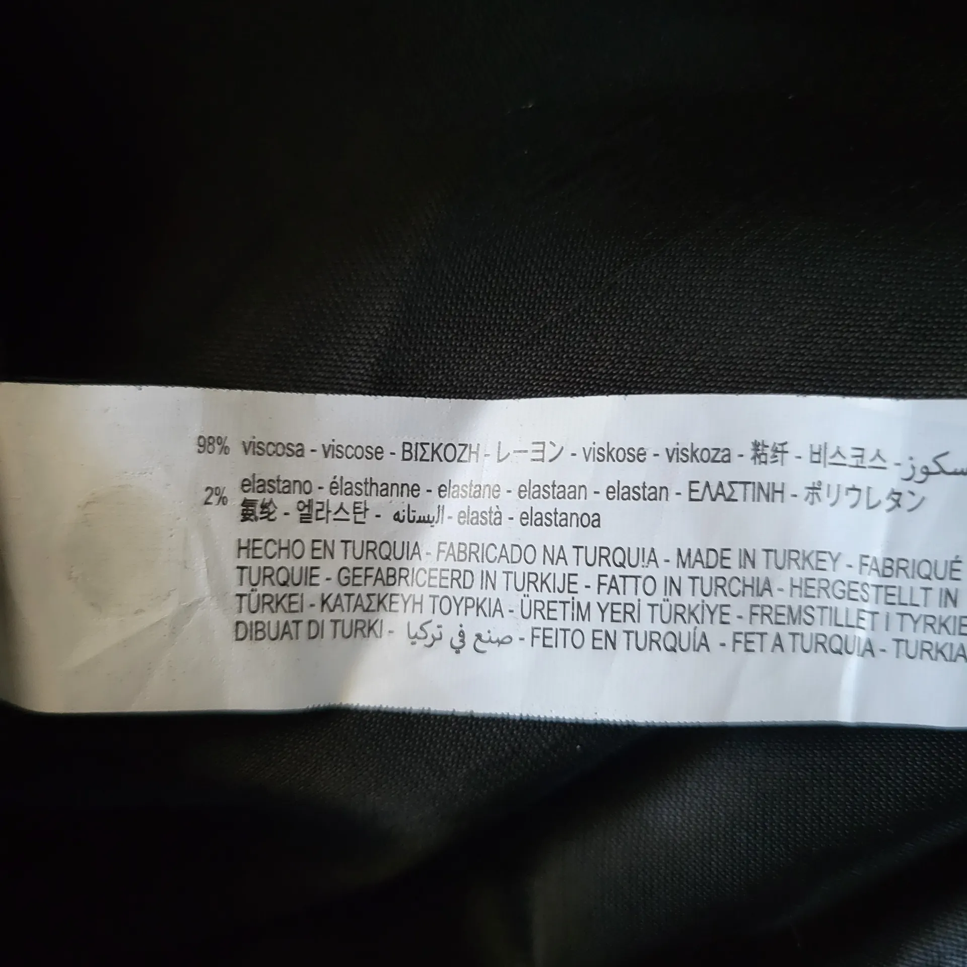 Zara Black Satin Skirt & Top Set Size L - Image 10