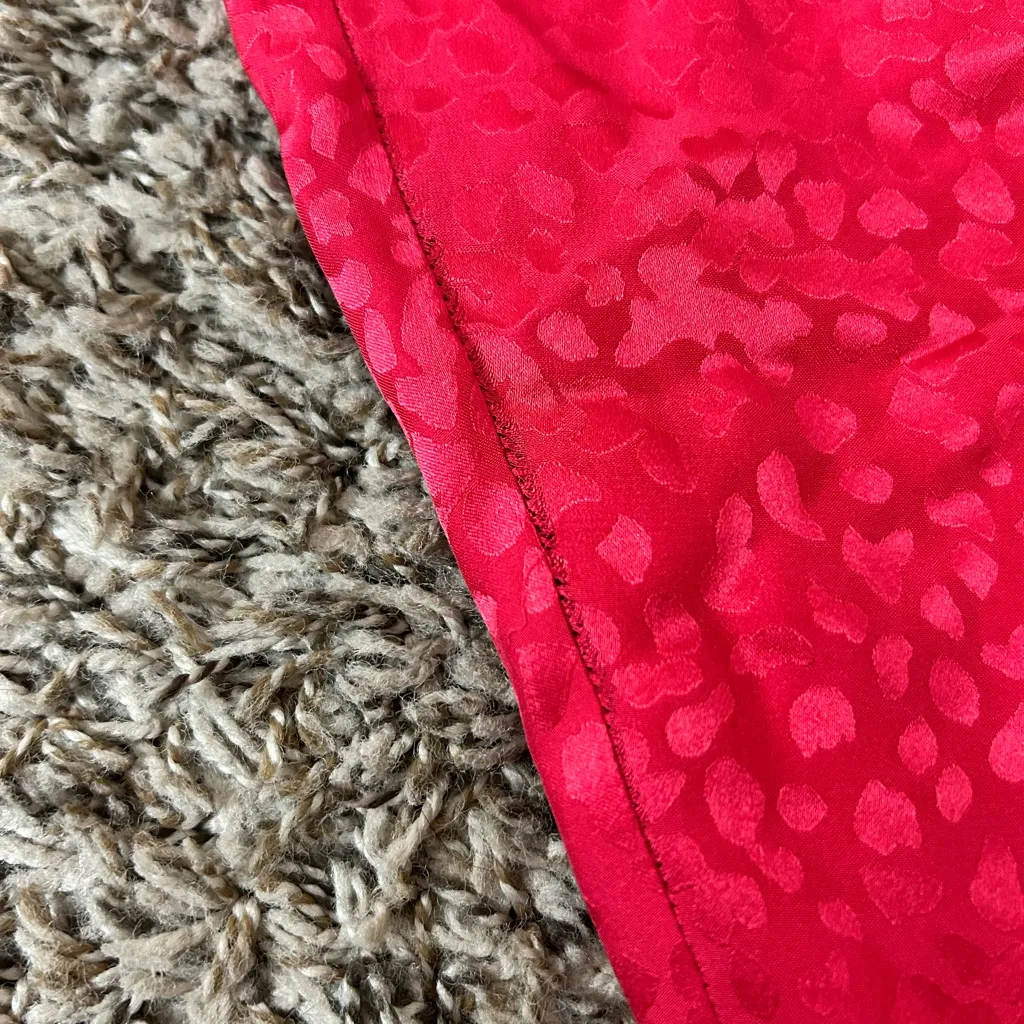 Just Cavalli  Vibrant Red Silk Pants - Image 5