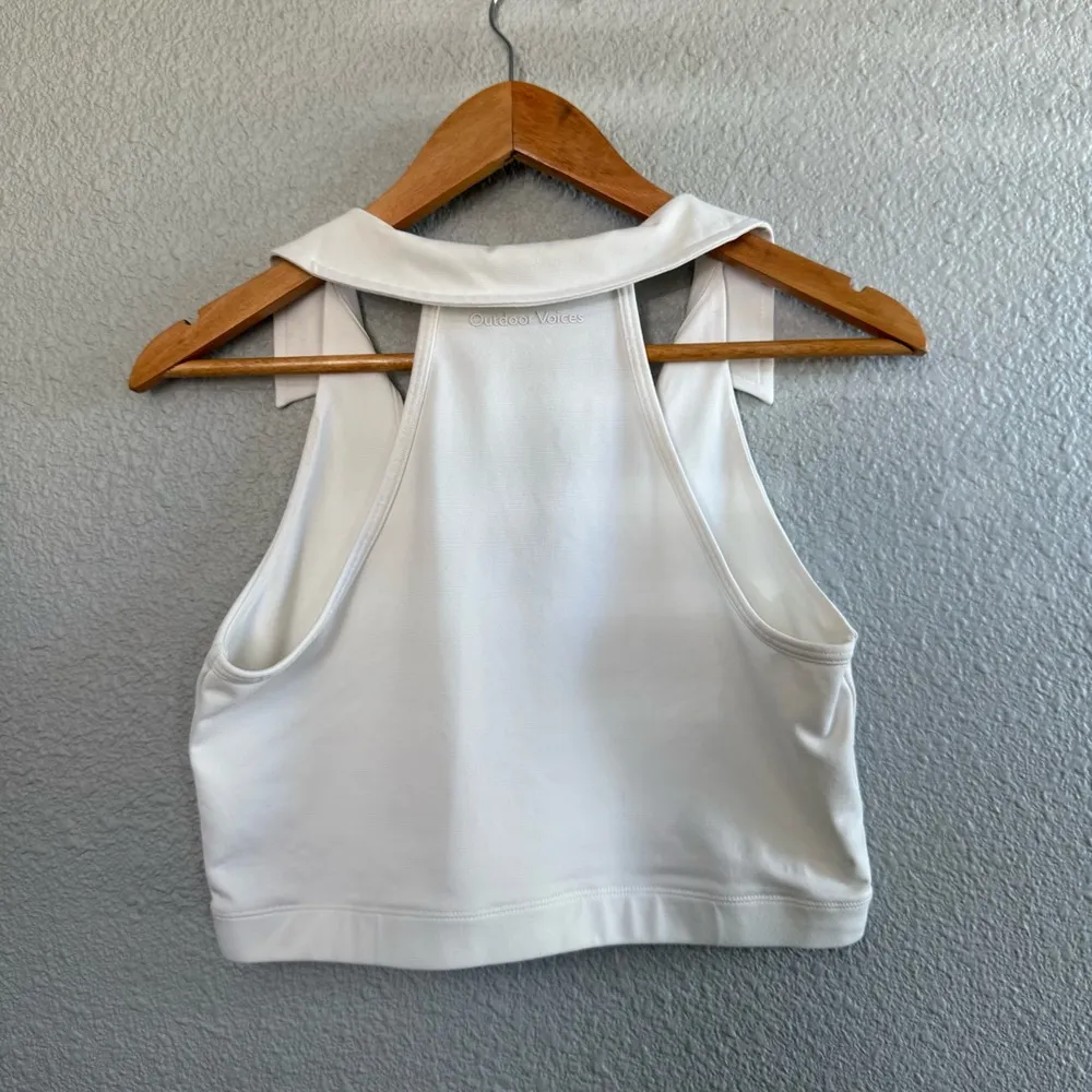 Outdoor‎ Voices Warmup Collared Crop Top Size Medium - Image 3