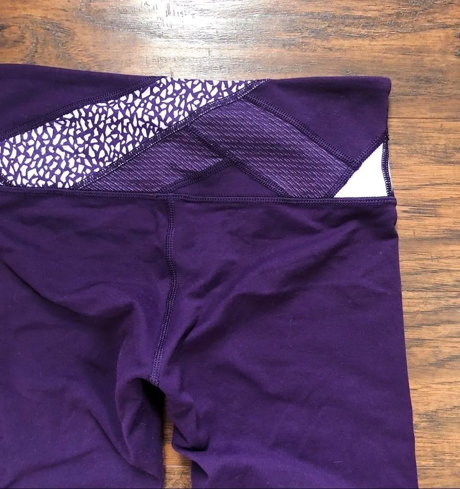 Lululemon • RARE Wunder Under Pant III leggings tights purple mosaic Luon - Image 9