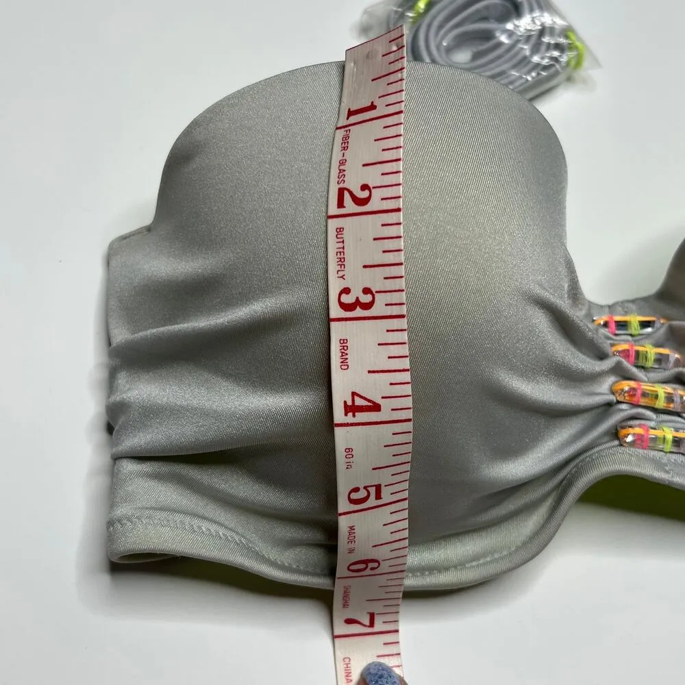 Victoria's Secret Push Up Strapless Bikini Top Size 34D - Image 5