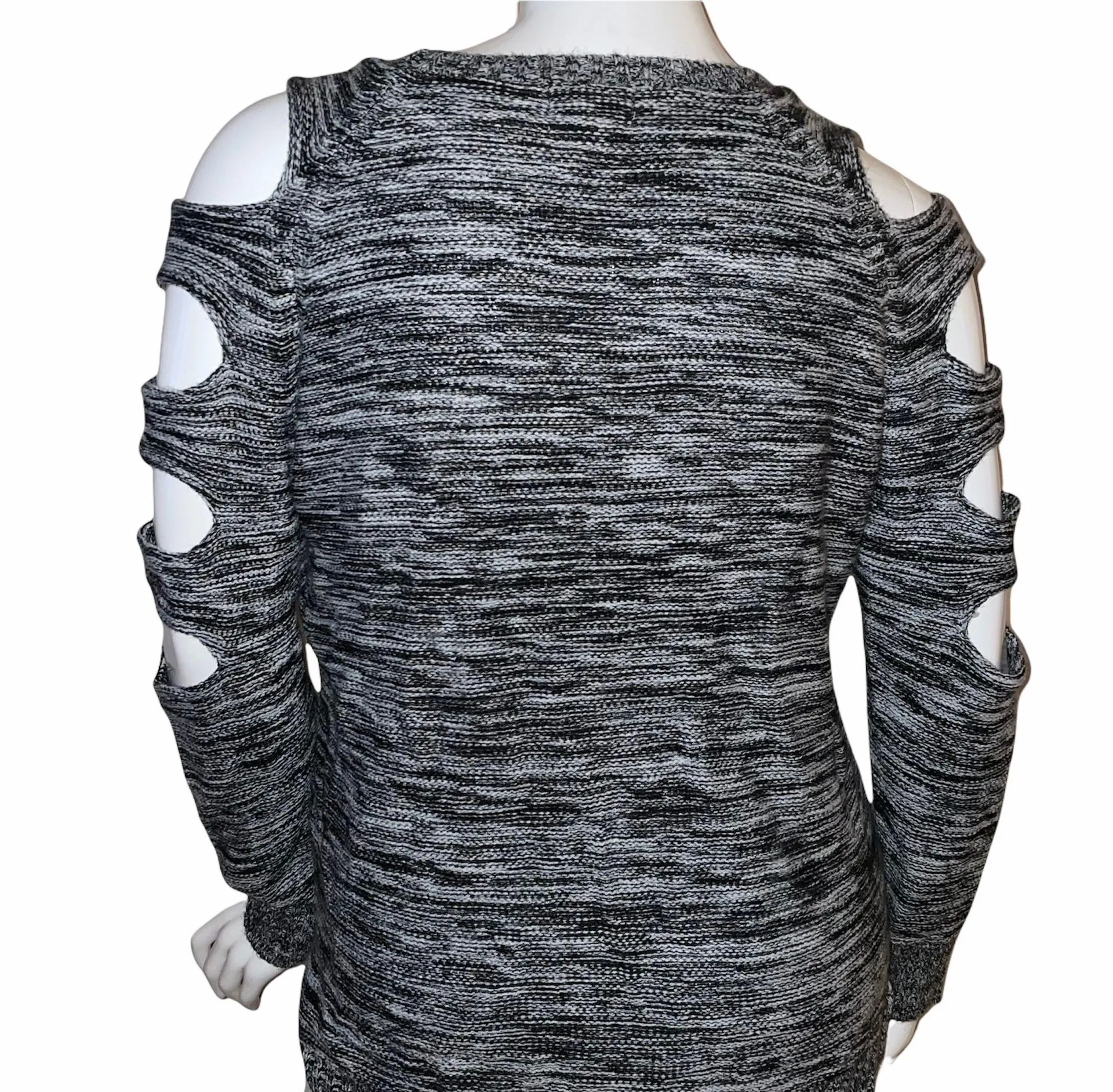 Ladder Sleeve Marled Sweater - Image 3