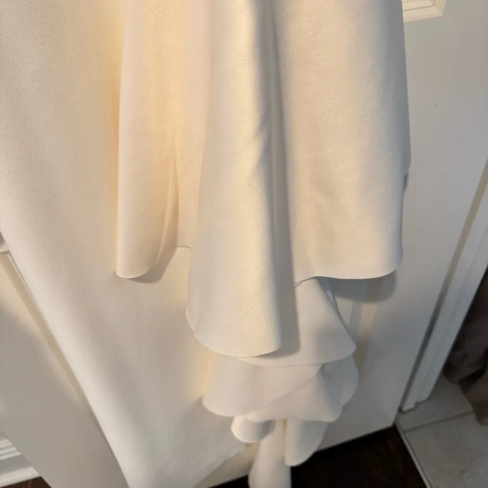 Solace London Naya Ruffle Dress In Cream - Image 5