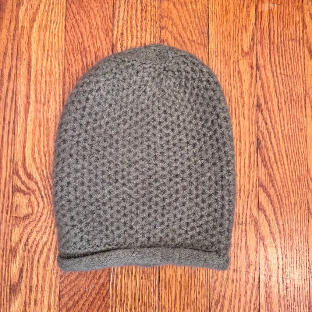 Free People Dreamland Knit Beanie Winter Hat Olive Green Women’s - Image 2