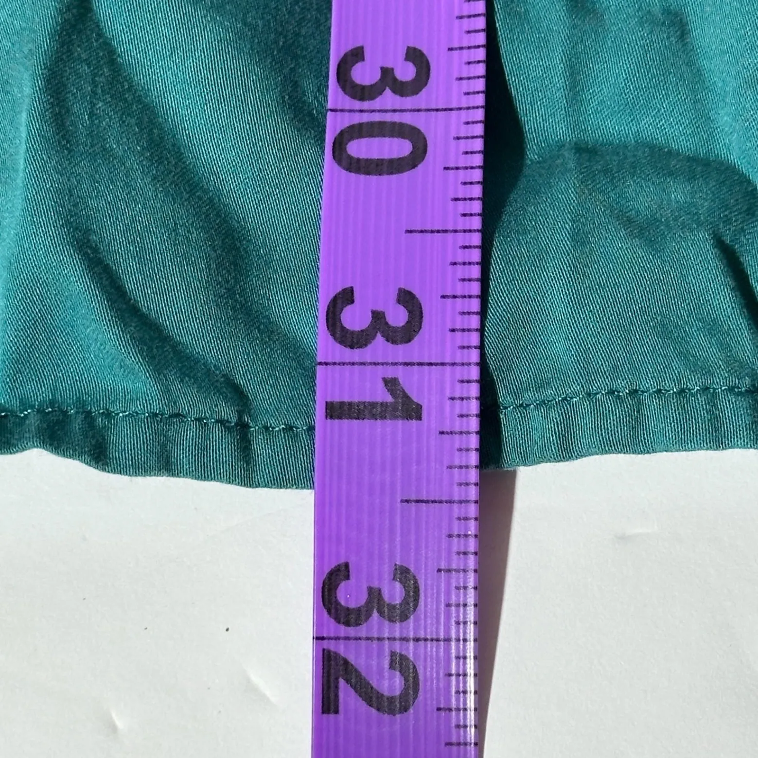 Marine Layer Archive Tessa Jumpsuit One Shoulder Smocked Wide Leg Teal large - Image 11