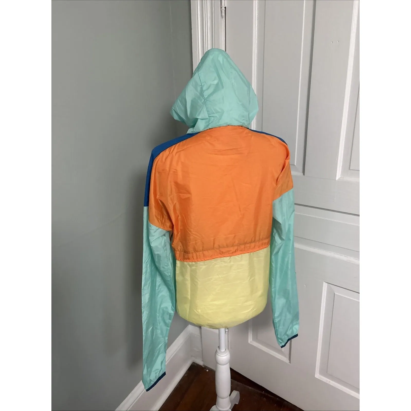 Cotopaxi Teca Technical Windbreaker Womens XS 1/2 Zip Packable Blue Green - Image 3