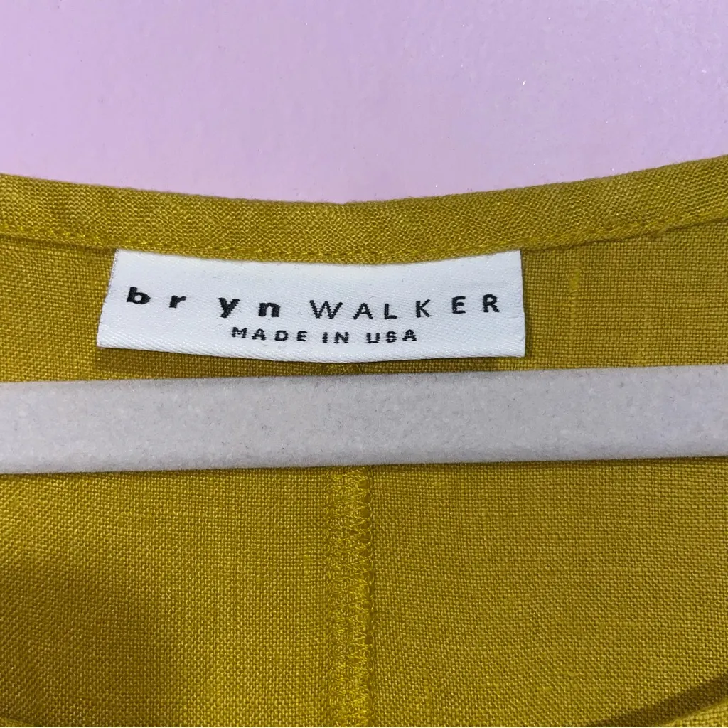 Bryn Walker Linen Tunic Top Women Size M Hi Low Lagenlook Lagom Minimalist Beach - Image 4