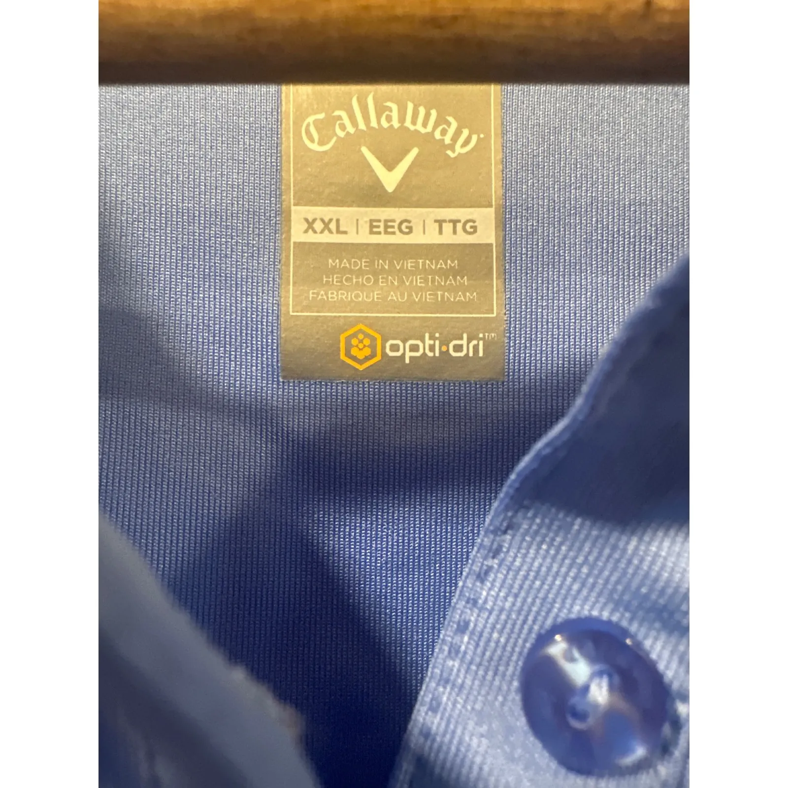 Callaway Women's Golf Polo Shirt Blue XXL Opti-Dri Performance Short Sleeve - Image 7