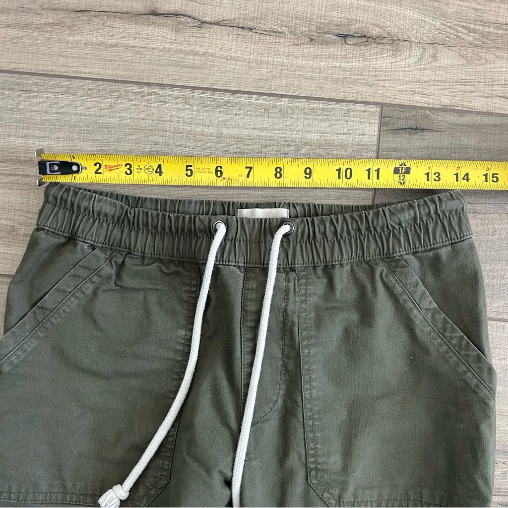 Pact Organic Cotton Twill Pull On Pants Olive Green Olivine Small - Image 6