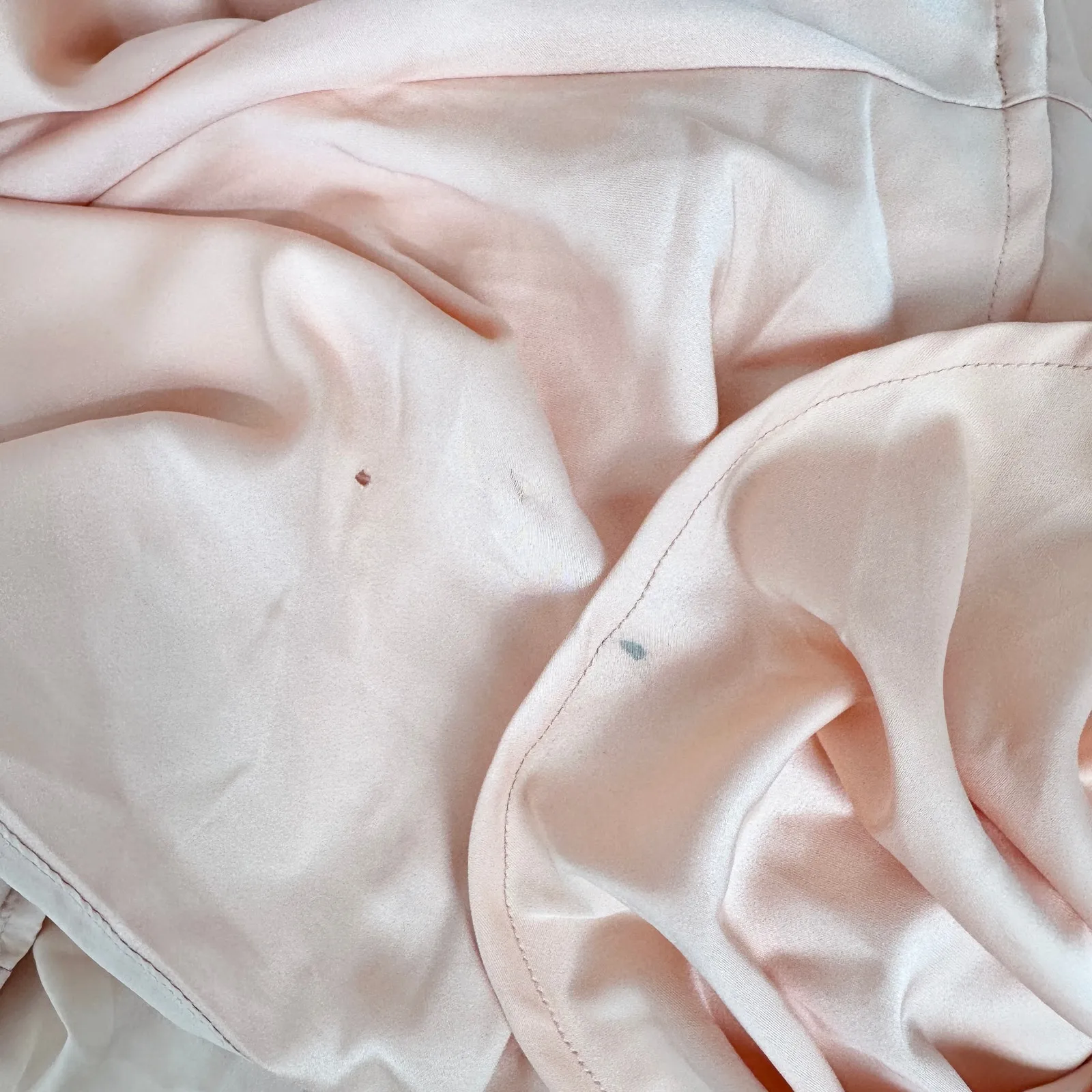 NEW Lulus Red Carpet Romance Peach Satin Square Neck Maxi Dress Formal Medium - Image 13