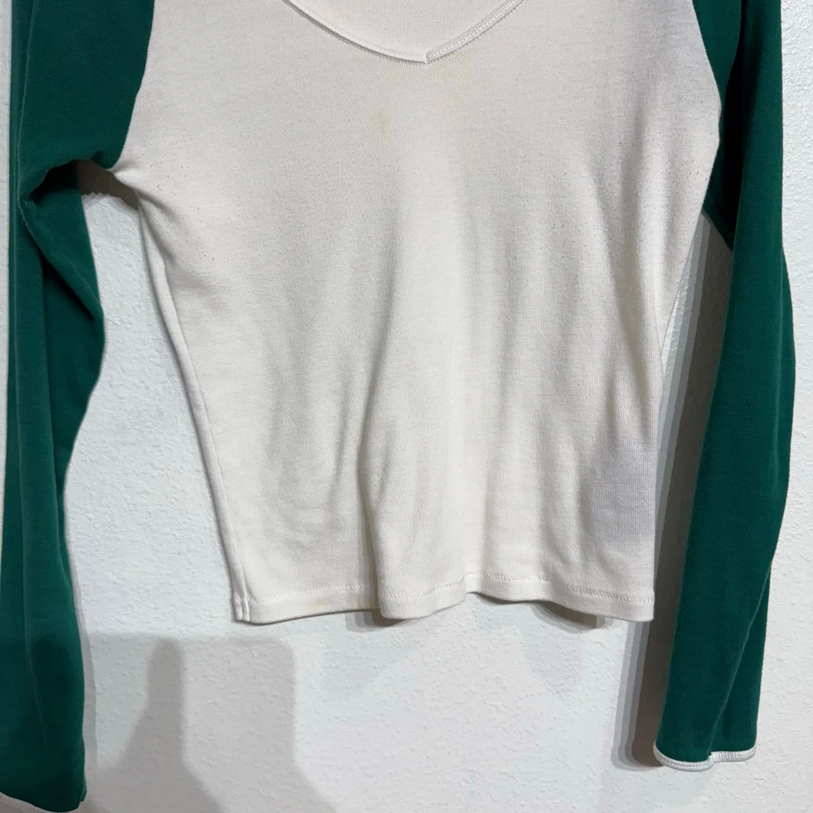 BDG White Long Sleeve Top Sz M - Image 4