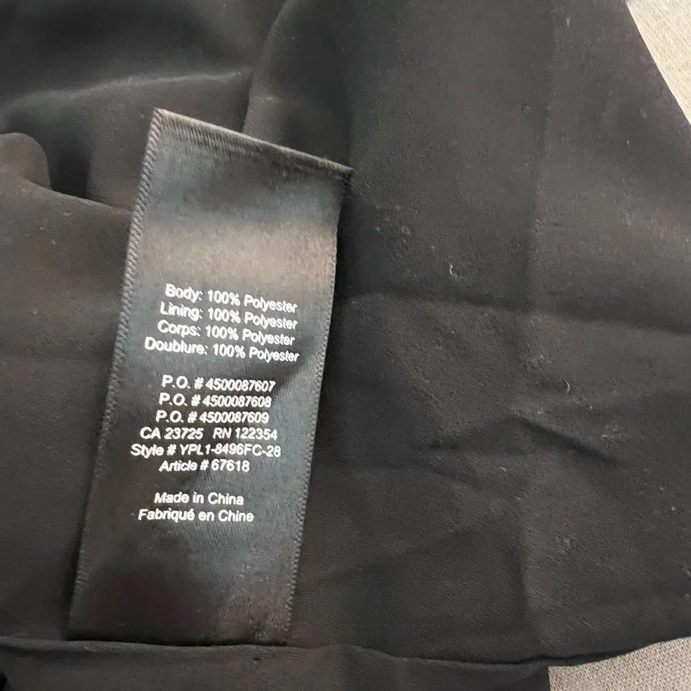 Babaton aritzia black floral true wrap sundress size medium - Image 10