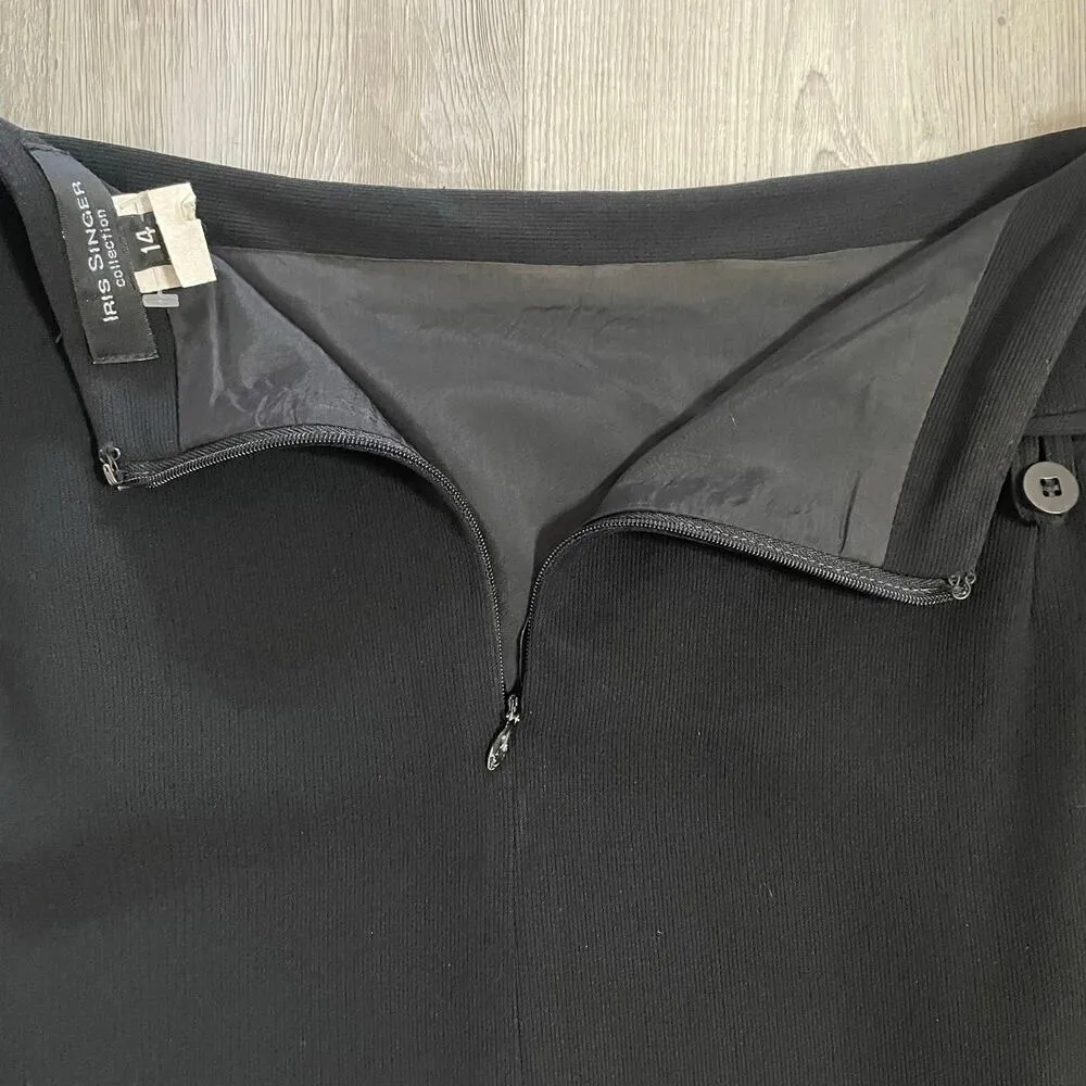 Iris Singer Collection size 14 black pencil skirt. Please see measurements - Image 13