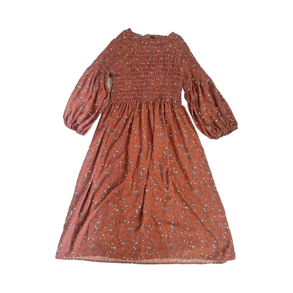 Roolee Rust Floral Dress - Image 8