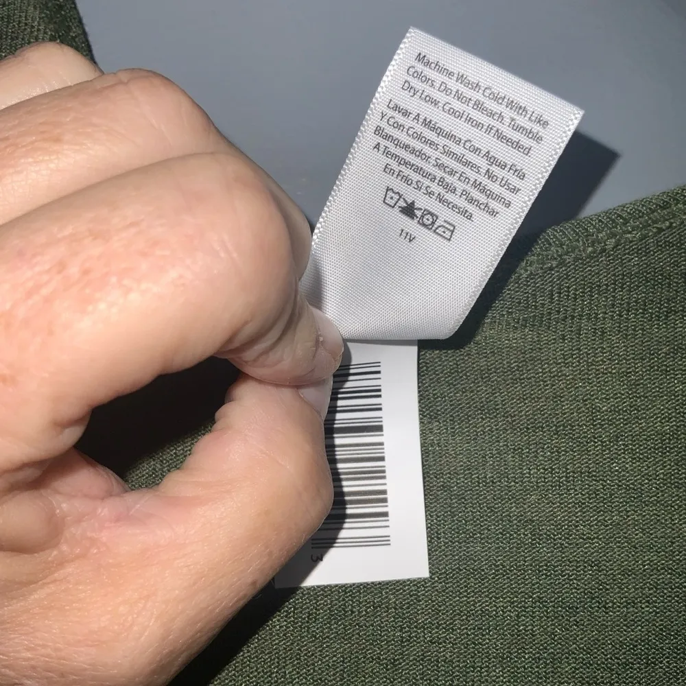 Truself Pastel Watercolor Loose Tunic Tab Sleeves V-Neck & Olive Green Kimono 1X - Image 15