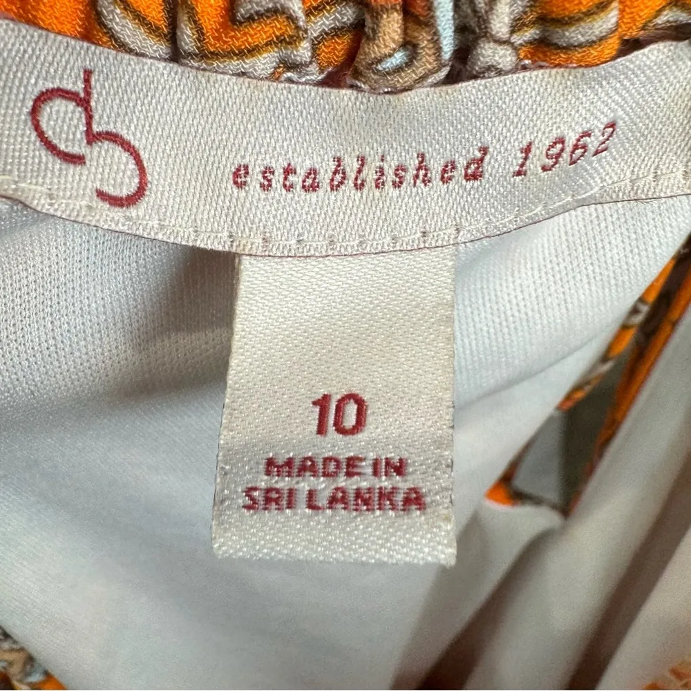 Gorgeous orange and light blue boho Grecian style halter maxi dress size 10 - Image 6