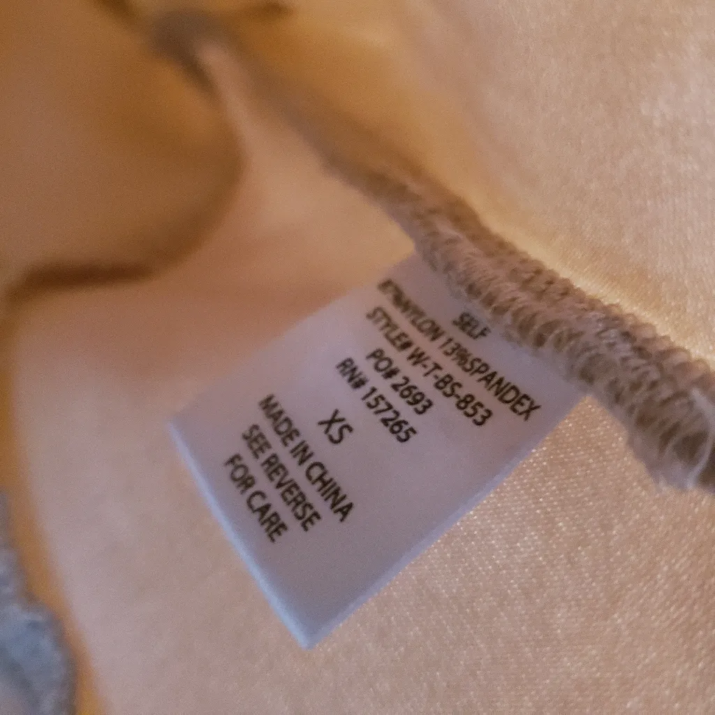 JLuxlabel Cream Long Sleeve Bodysuit Half Zip Closure - Image 9