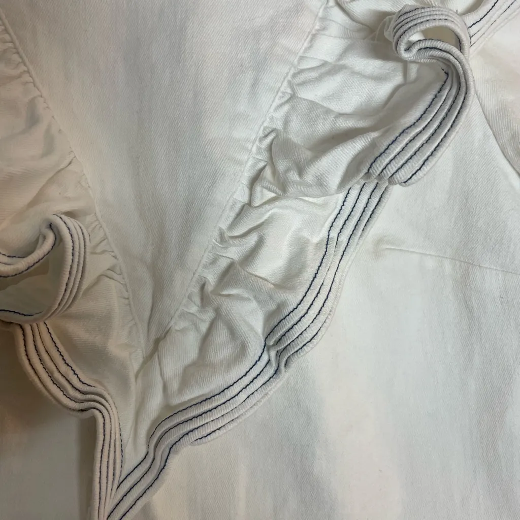 Saylor  Cream Ruffled Blouse - Image 2