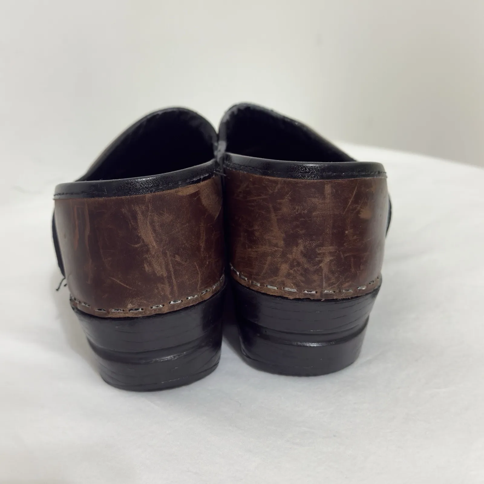 Dankso Antique Brown Oiled Leather Women's Clogs Shoes Size 39/US 8.5 Women’s - Image 9