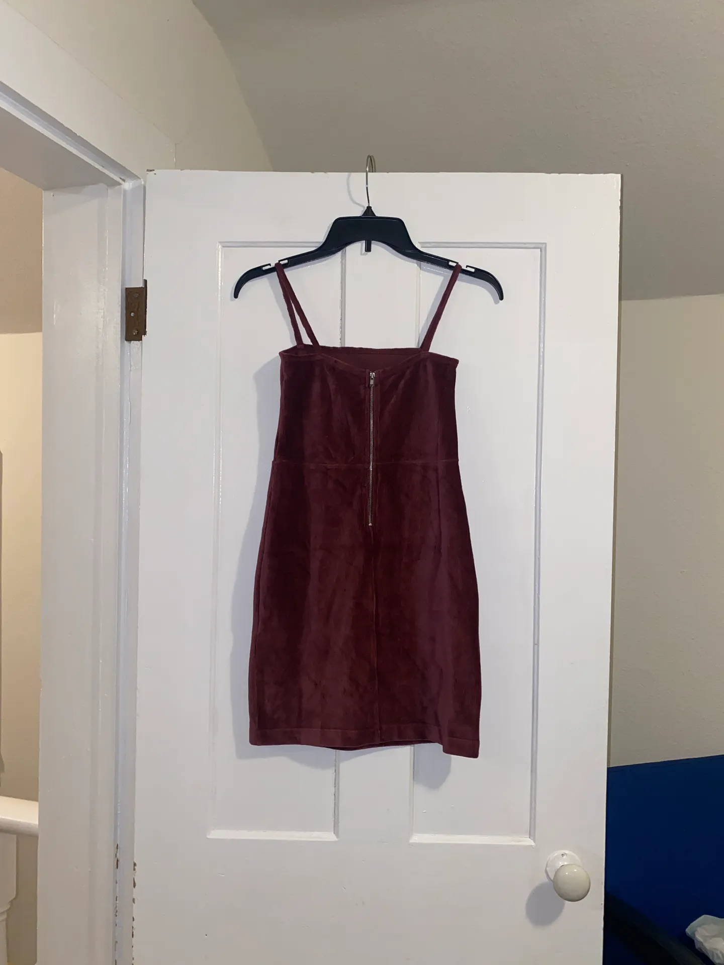 Ribbed Mini Bodycon Corduroy Cami Dress - Image 2