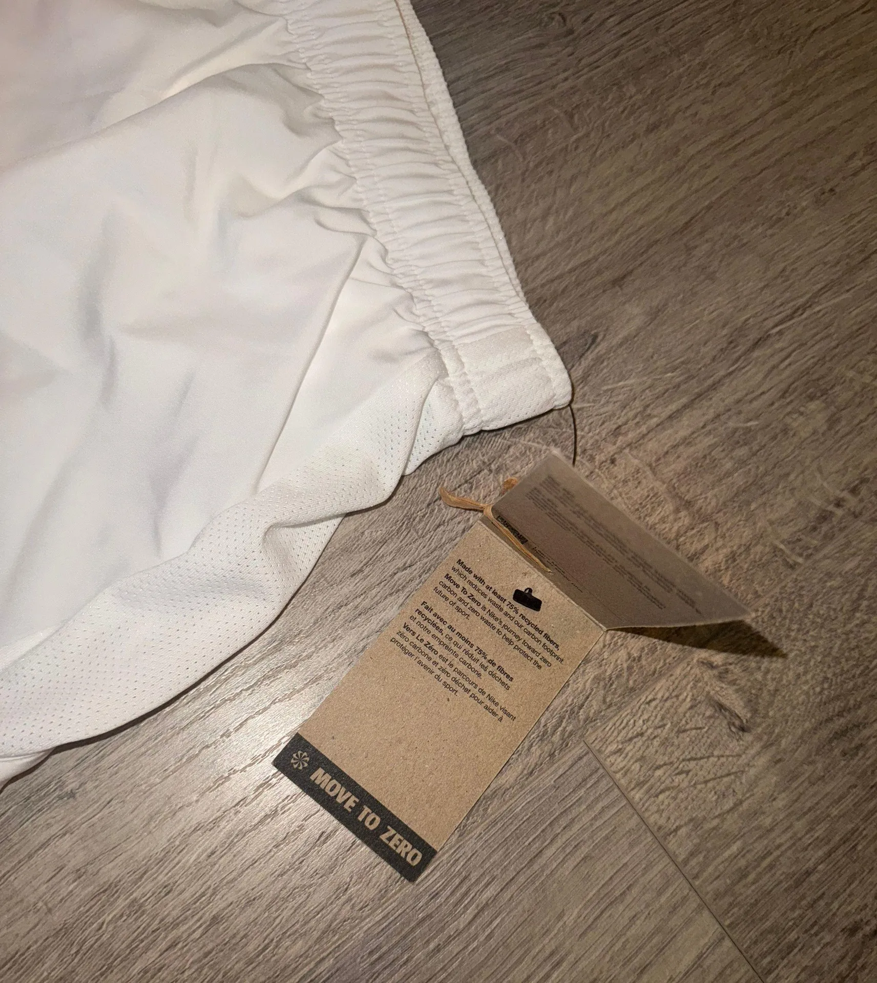 White  Dri-Fit running shorts - Image 3