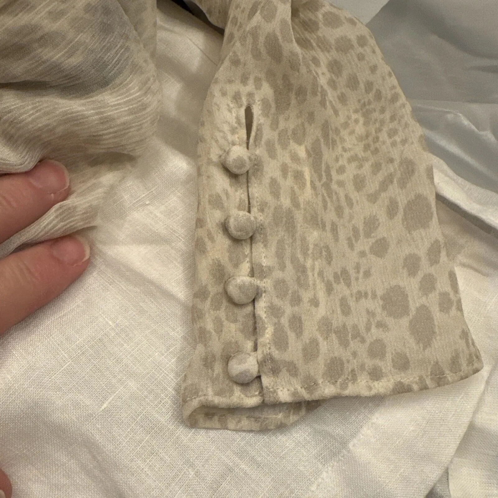 PAIGE Sandee Three Quarter Sleeve Mini Day to Night Dress in White‎ Multi Silk - Image 9