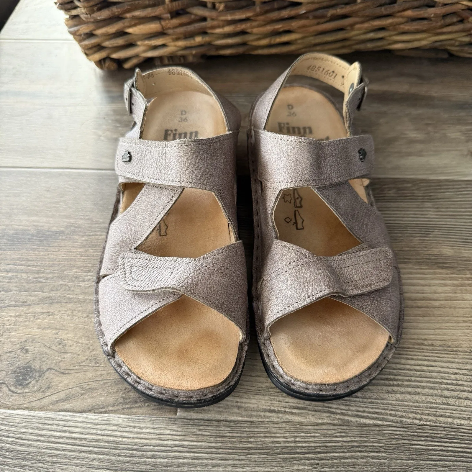 Finn Comfort Women’s Sandals Size 36 EU / 5.5 US Brown Leather Gomera - Image 2
