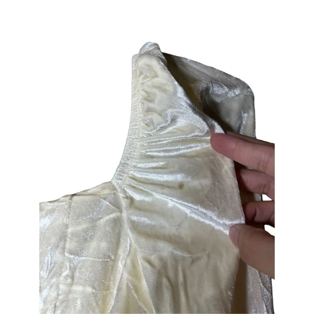 C&V Chelsea & Violet Long Sleeve Crushed Violet Bodysuit Size Medium - Image 7