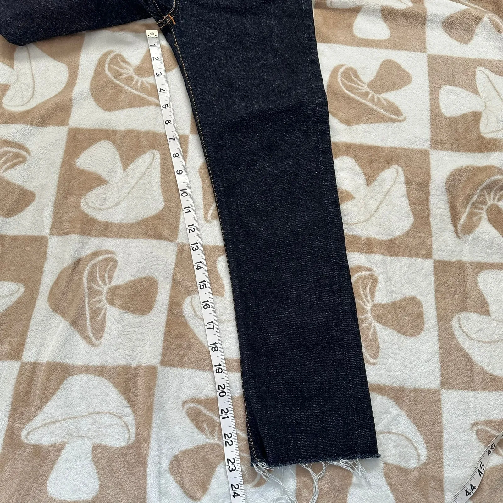 Nudie Jeans Co High Kai Skinny Crop High Rise Dark Wash‎ Denim Jeans 26 Blue - Image 10