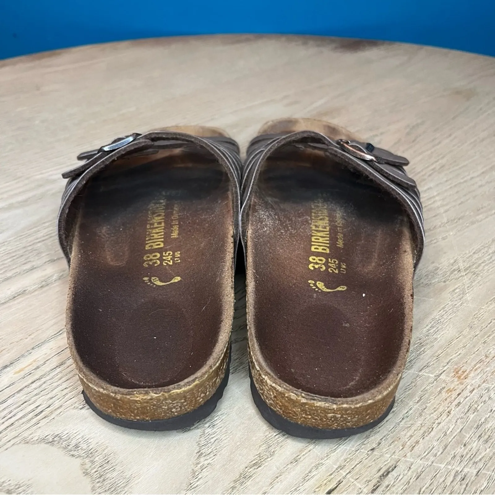 Birkenstock Granada Birko-Flor Vegan Sandals Slides Slip Ons Brown Women’s 7-38 - Image 3