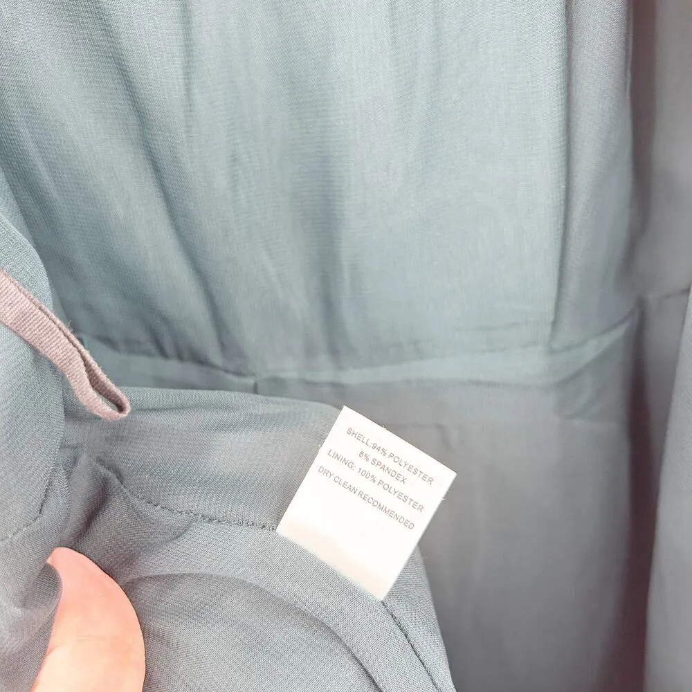 Ali & Jay Womens Party Hustle Culotte Velvet Crop Wide Leg Jumpsuit Size L Green - Image 7