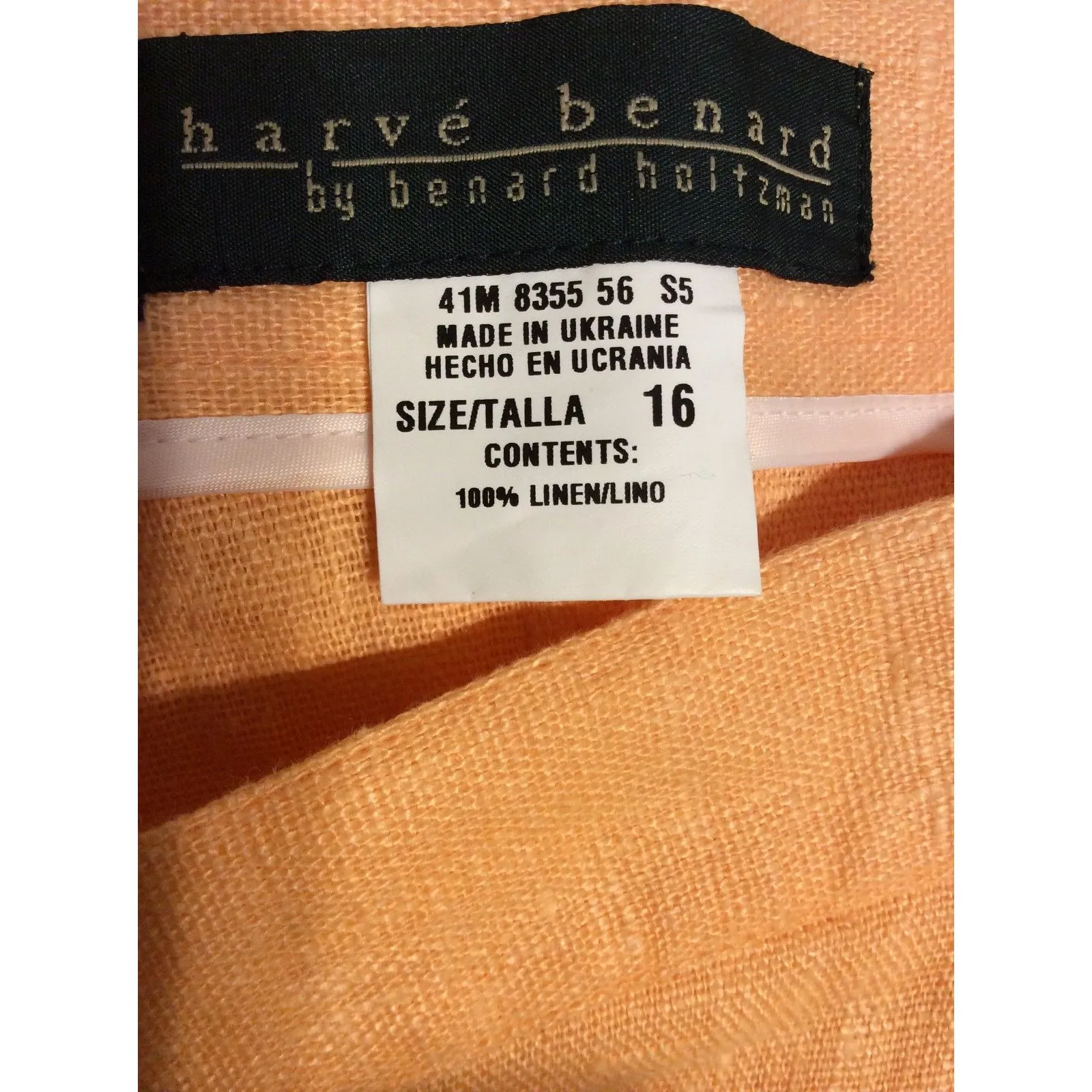 NWOT 100% Linen Plus Maxi Skirt Harve Benard 16 Pockets Button front Retro - Image 5