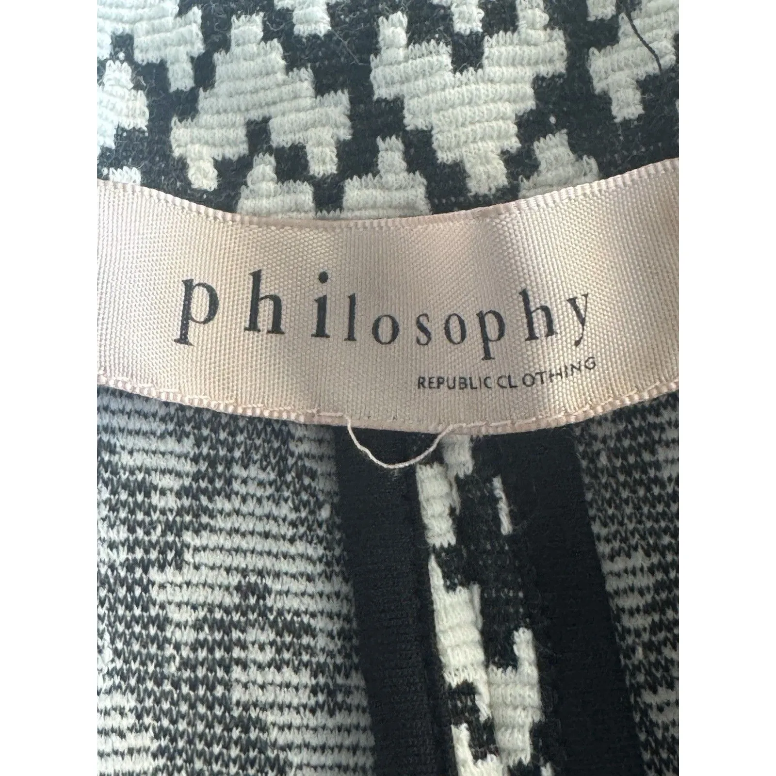 Philosophy Womens Open Cardigan Sweater Sz Small Retro Preppy Office Work City - Image 8