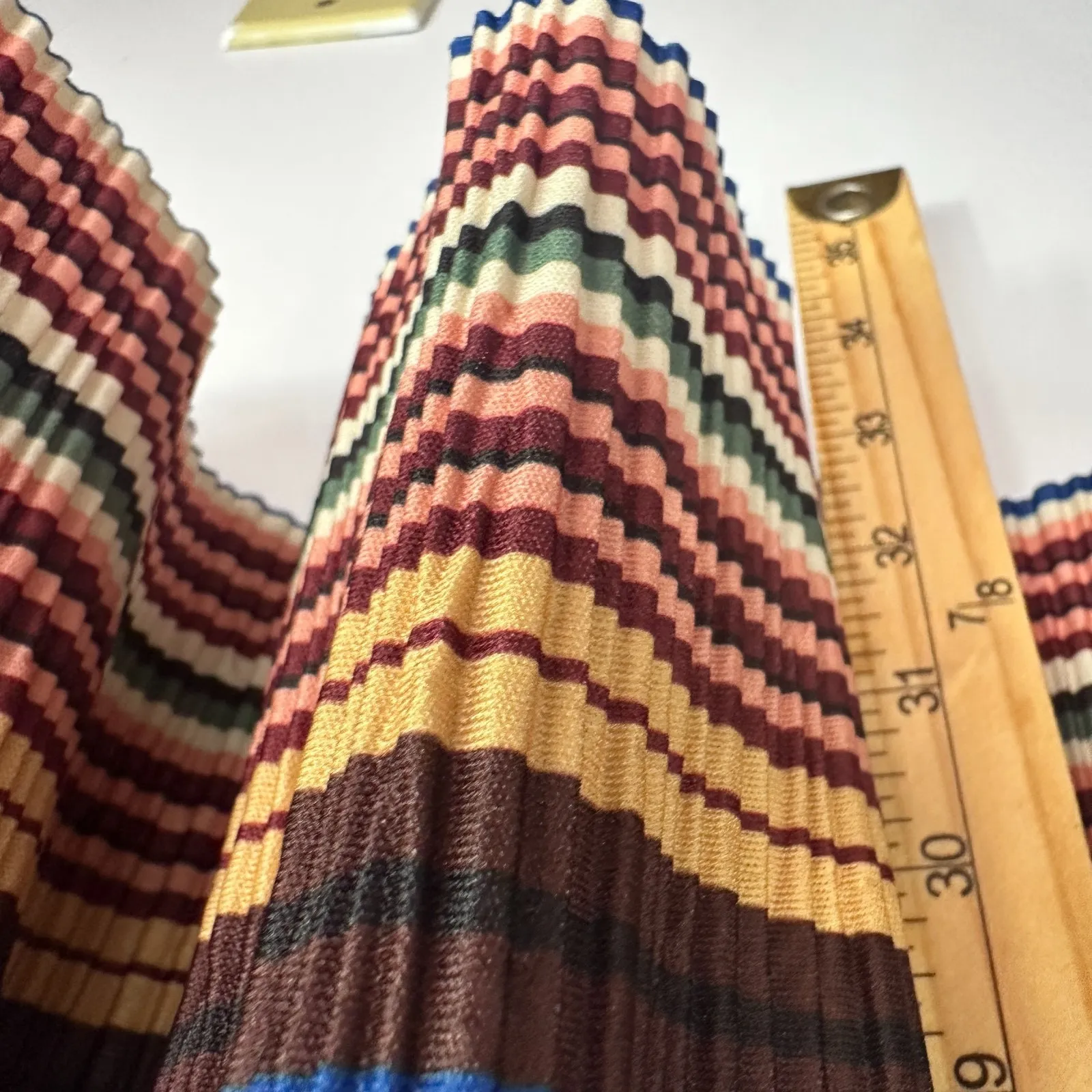 Zara Mini Dress Womens Large Multicolor Stripe Boho Indie Sleaze‎ Festival Y2K - Image 3