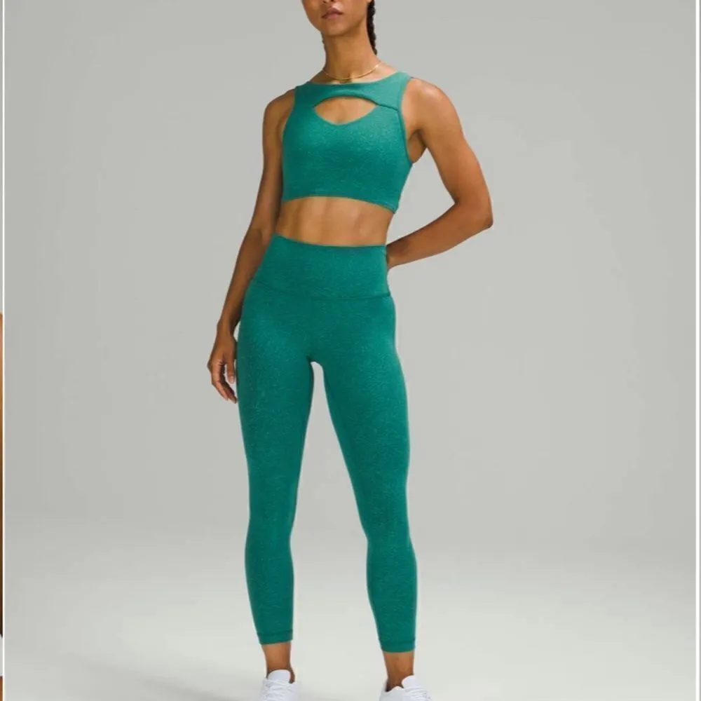 Lululemon Crunch Teal Lagoon Everlux Cut-Out Train Bra *Medium Support, B/C Cups - Image 3