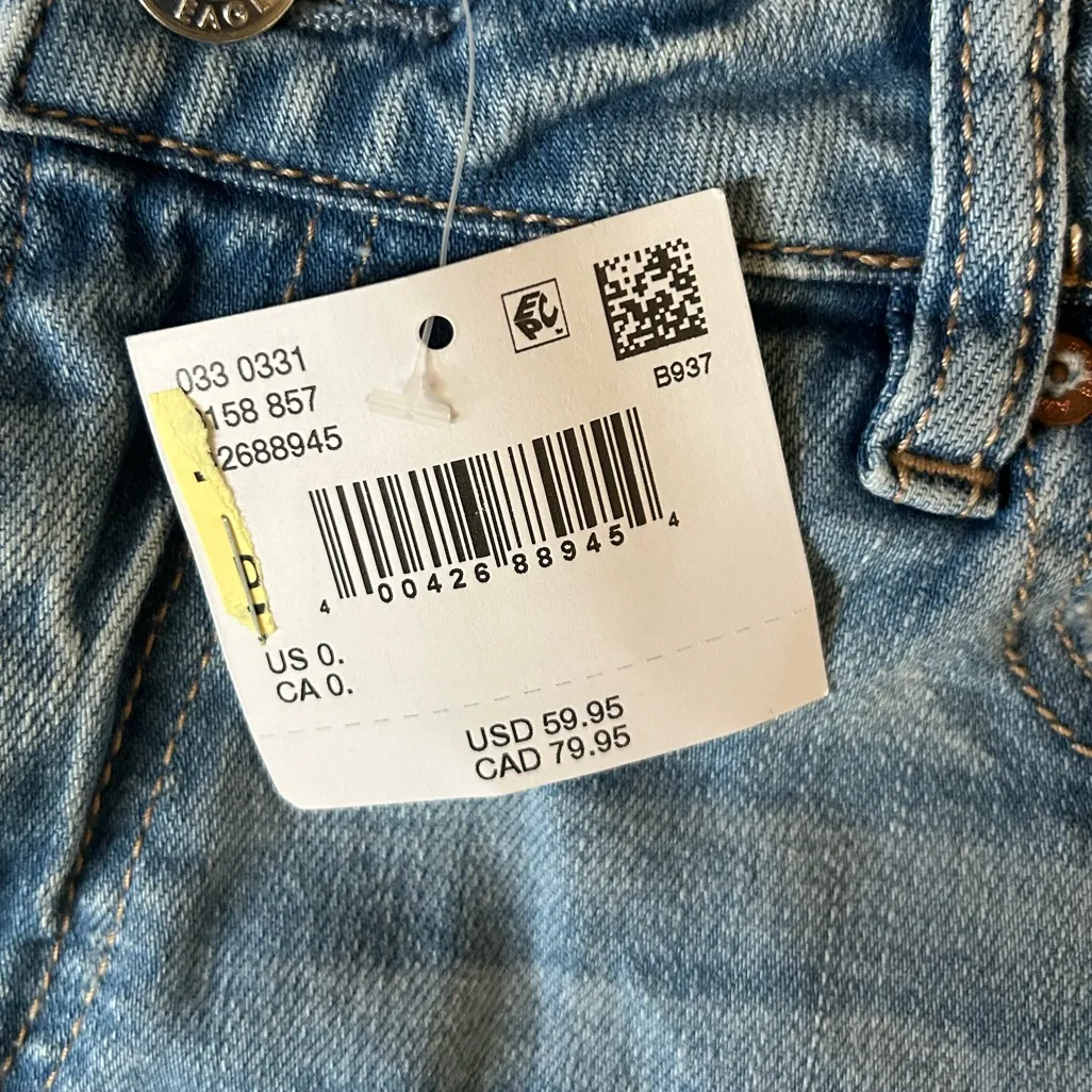 American Eagle Dreamy Drape Stretch Low-Rise Baggy Denim Shorts | NEW w/ *Flaw* - Image 10