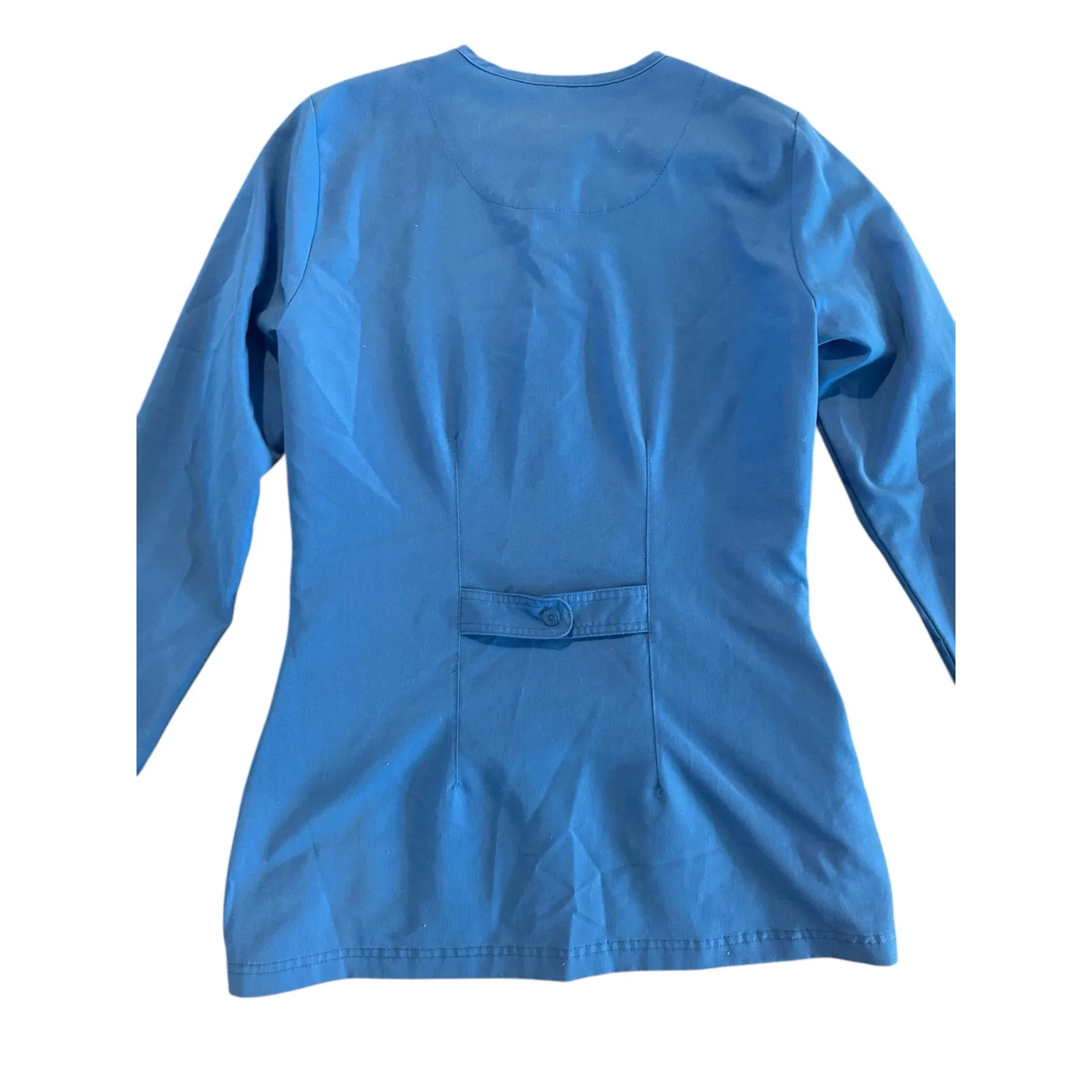 Grey’s Anatomy Blue Scrub Jacket Women’s Small Nursing Uniform Top - Image 7